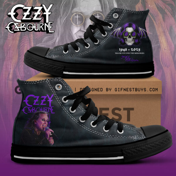 Ozzy Osbourne High Top Canvas Shoes - NGHIAVT 3249.4