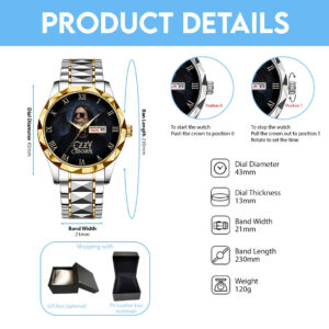 Ozzy Osbourne Alloy Luxury Quartz Watch - NGHIAVT 3262