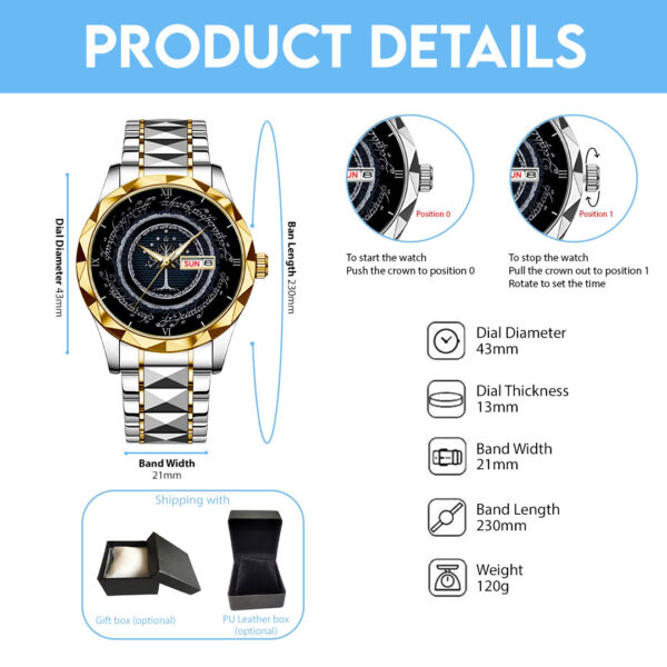 The Lord Of The Rings Alloy Luxury Quartz Watch - NGHIAVT 3348