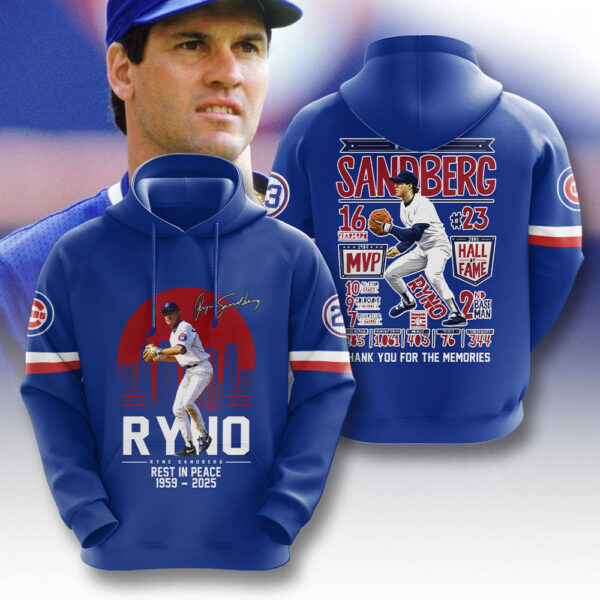 Chicago Cubs x Ryne Sandberg 3D Apparel - NGHIAVT 3369