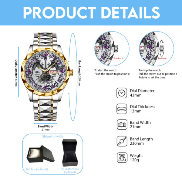 Ozzy Osbourne Alloy Luxury Quartz Watch - TMTHU 094