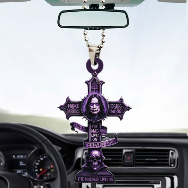 Ozzy Osbourne Custom Shape 1-sided Acrylic Car Ornament - TMTHU 035