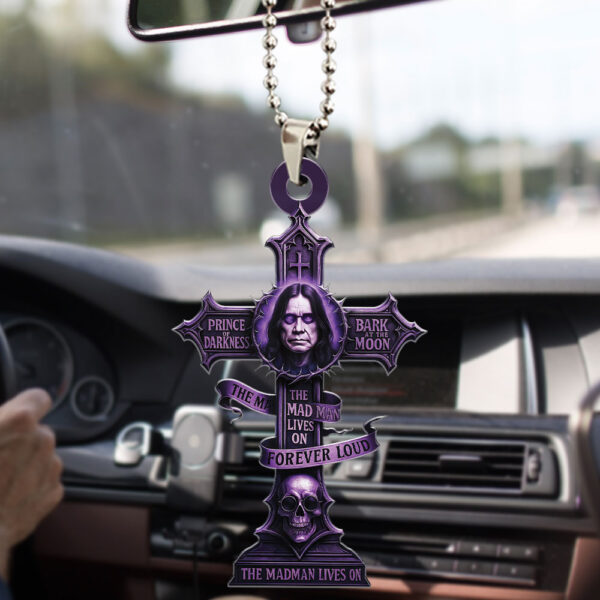 Ozzy Osbourne Custom Shape 1-sided Acrylic Car Ornament - TMTHU 035