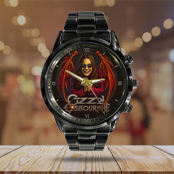 Ozzy Osbourne Black Stainless Steel Watch - TMTHU 024