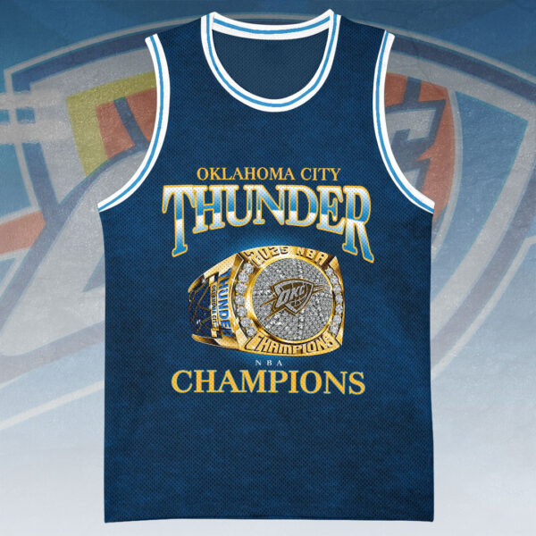 Oklahoma City Thunder Basketball Jersey - HOATT 11754