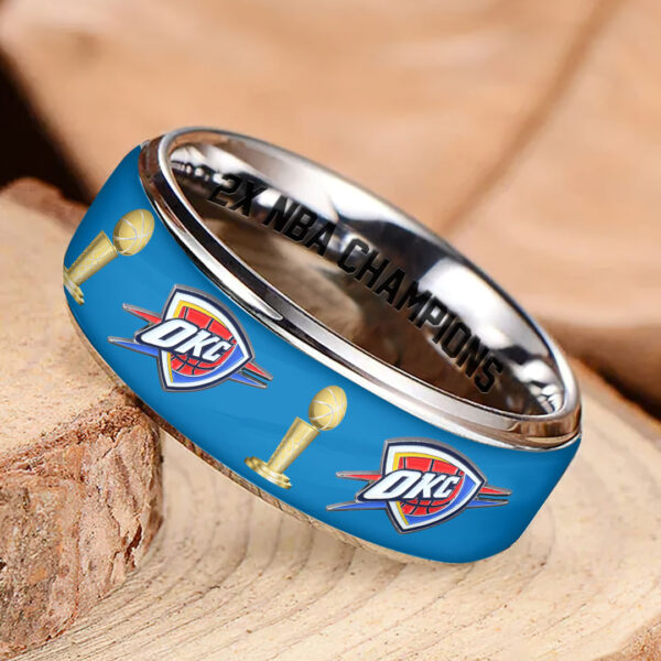 Oklahoma City Thunder Custom Alloy Ring - HOATT 11533