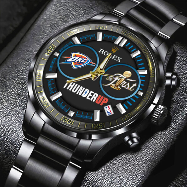 Oklahoma City Thunder x Rolex Black Stainless Steel Watch - MAITM 11933