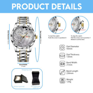 One Piece Alloy Luxury Quartz Watch - TANTN 14113