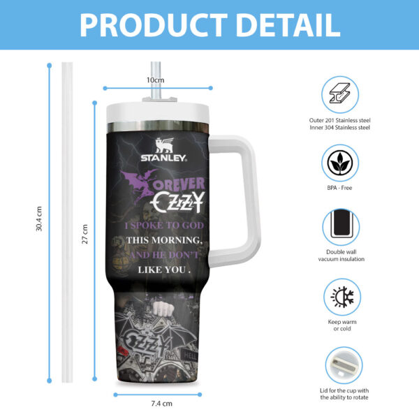 Ozzy Osbourne 40oz Stanley Tumbler - TANTN 14702