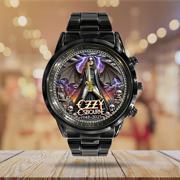 Ozzy Osbourne Black Stainless Steel Watch - MAITM 12268
