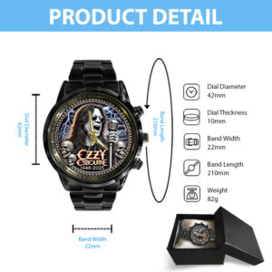 Ozzy Osbourne Black Stainless Steel Watch - MAITM 12272