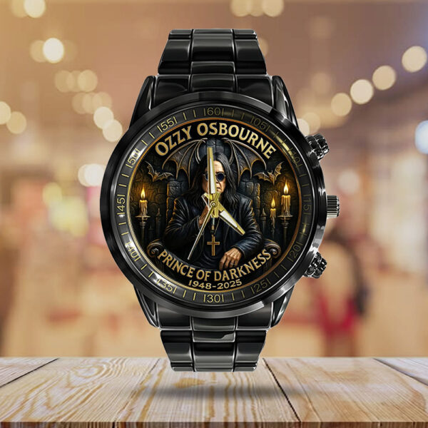 Ozzy Osbourne Black Stainless Steel Watch - MAITM 12309