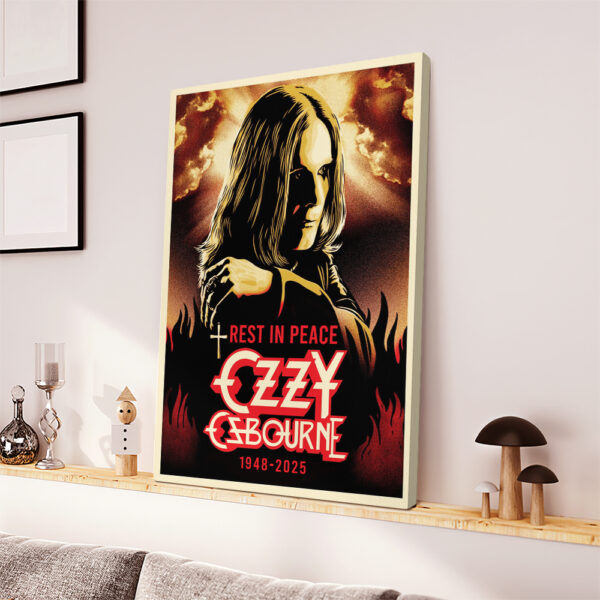 Ozzy Osbourne Rectangle Canvas With Inner Frame - MAITM 12231