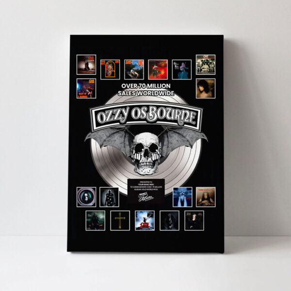 Ozzy Osbourne Rectangle Canvas With Inner Frame - TANTN 14795