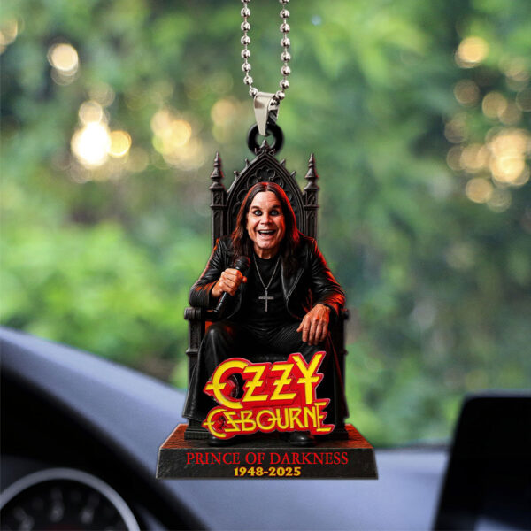 Ozzy Osbourne Custom Shape 1-sided Acrylic Car Ornament - MAITM 12299