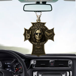 Ozzy Osbourne Custom shape 2-sided Acrylic Car Ornament - MAITM 12303