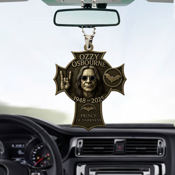 Ozzy Osbourne Custom shape 2-sided Acrylic Car Ornament - MAITM 12303