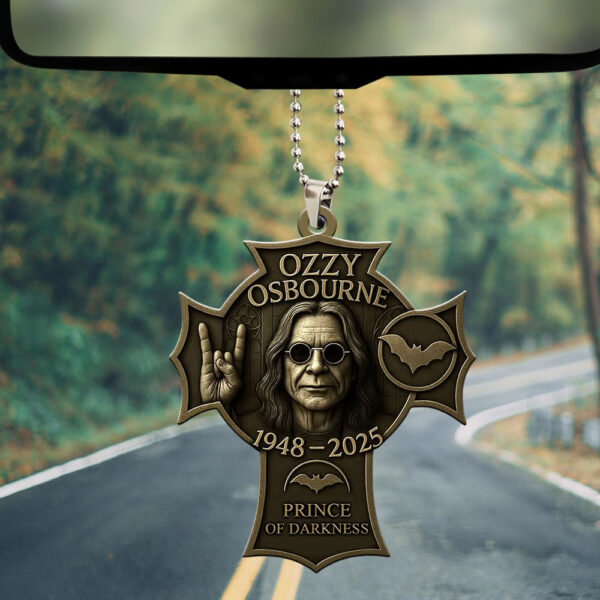 Ozzy Osbourne Custom shape 2-sided Acrylic Car Ornament - MAITM 12303