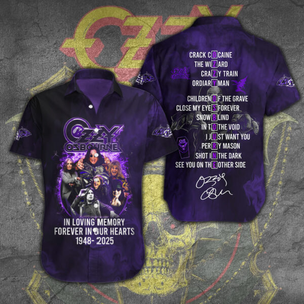 Ozzy Osbourne Short Sleeve Dress Shirt – TANTN 14709.1
