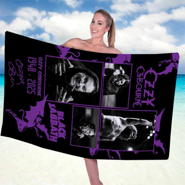 Ozzy Osbourne Rectangle Beach Towel - GNE 4090