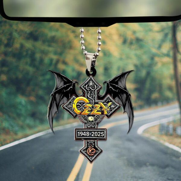 Ozzy Osbourne Custom shape 2-sided Acrylic Car Ornament - TANTN 14930