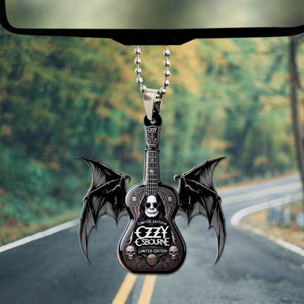 Ozzy Osbourne Custom shape 2-sided Acrylic Car Ornament - TANTN 14897
