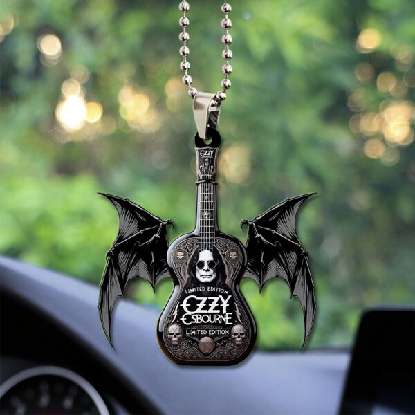 Ozzy Osbourne Custom shape 2-sided Acrylic Car Ornament - TANTN 14897