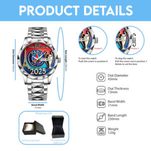 Paris Saint-Germain Alloy Luxury Quartz Watch - TANTN 14813