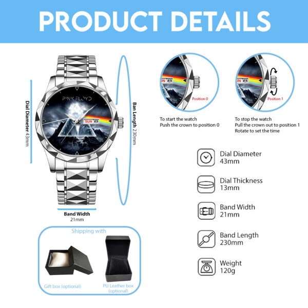 Pink Floyd Alloy Luxury Quartz Watch - GNE 4027
