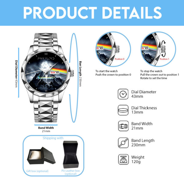 Pink Floyd Alloy Luxury Quartz Watch - GNE 4028
