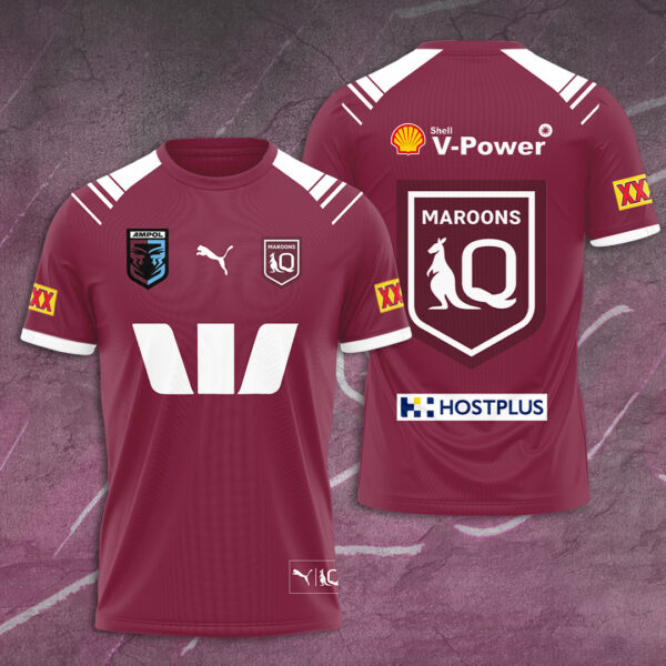 Queensland Maroons 3D Apparel - TANTN 14321