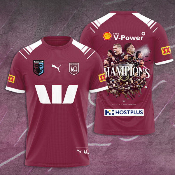 Queensland Maroons 3D Apparel - TANTN 14375