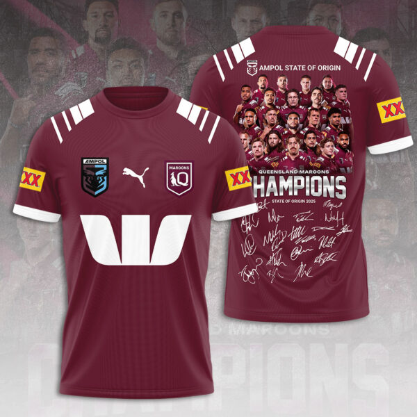 Queensland Maroons 3D Apparel - HOATT 11767
