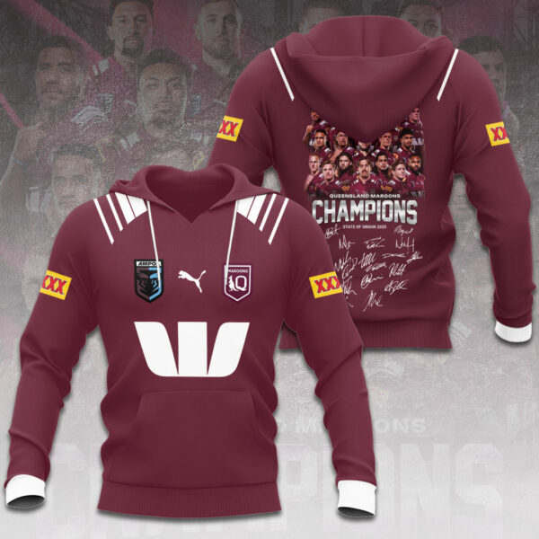 Queensland Maroons 3D Apparel - HOATT 11767