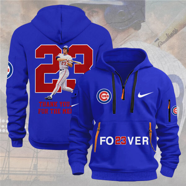 Ryne Sandberg 2D Quarter Zip Hoodie - TMTHU 286
