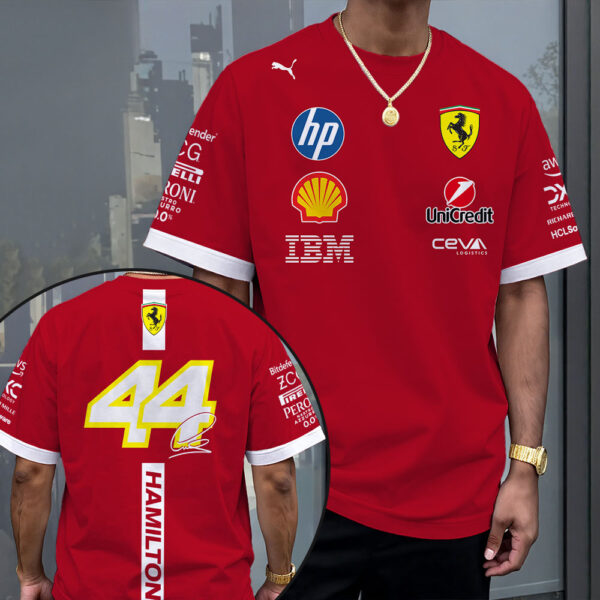 Scuderia Ferrari x Lewis Hamilton 3D T-Shirt - MAITM 12093