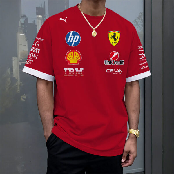 Scuderia Ferrari x Lewis Hamilton 3D T-Shirt - MAITM 12093