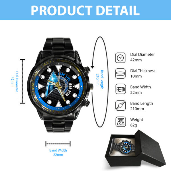 Star Trek Black Stainless Steel Watch - HOATT 11722