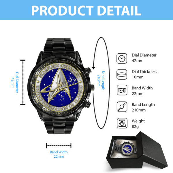 Star Trek Black Stainless Steel Watch - MAITM 11994