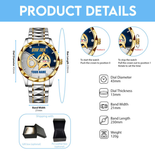 Personalized Star Trek Alloy Luxury Quartz Watch - HOATT 11671