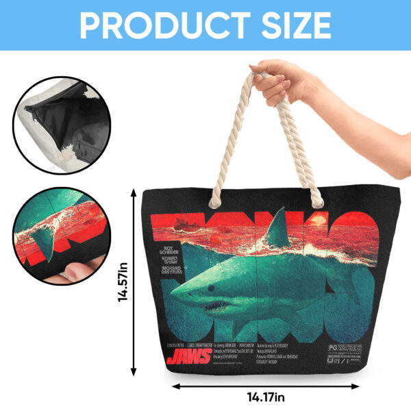 Jaws Hemp Rope Tote Bag - TANTN 14178