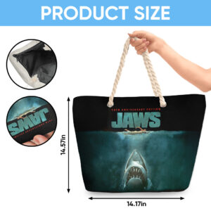 Jaws Hemp Rope Tote Bag - TANTN 14181
