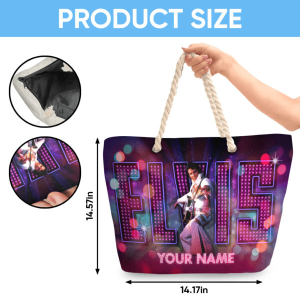 Personalized Elvis Presley Hemp Rope Tote Bag - TANTN 14243