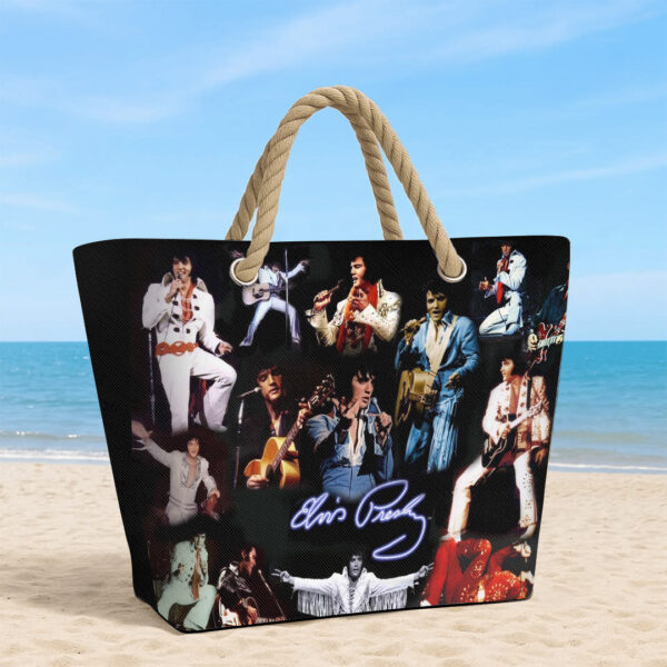 Elvis Presley Hemp Rope Tote Bag - TANTN 14244