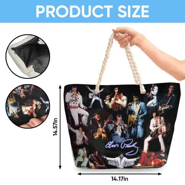 Elvis Presley Hemp Rope Tote Bag - TANTN 14244