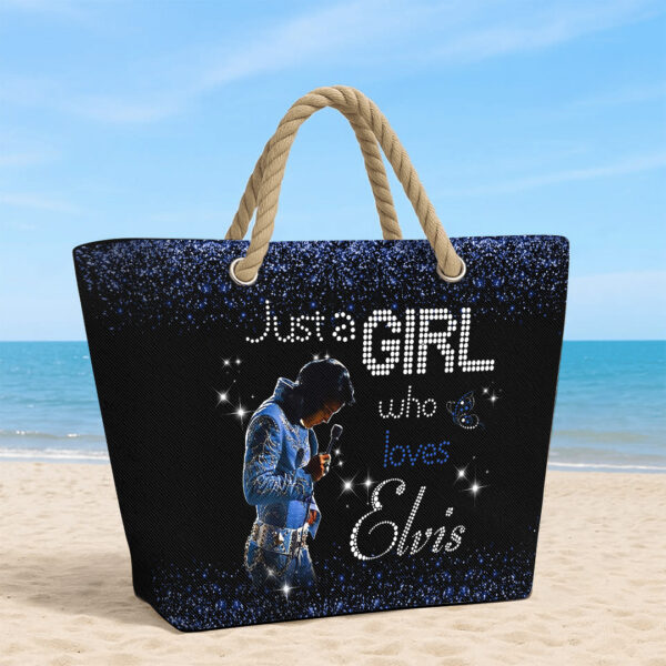 Elvis Presley Hemp Rope Tote Bag - TANTN 14245