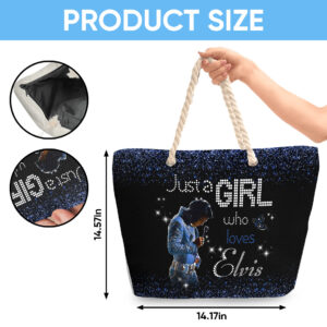 Elvis Presley Hemp Rope Tote Bag - TANTN 14245