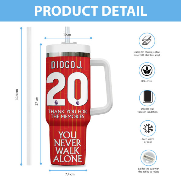 Liverpool FC x Diogo Jota 40oz Stanley Tumbler - TANTN 14251