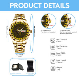 MET Band Alloy Luxury Quartz Watch - TANTN 14275