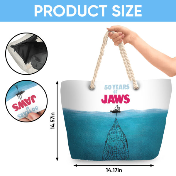 Jaws Hemp Rope Tote Bag - TANTN 14277